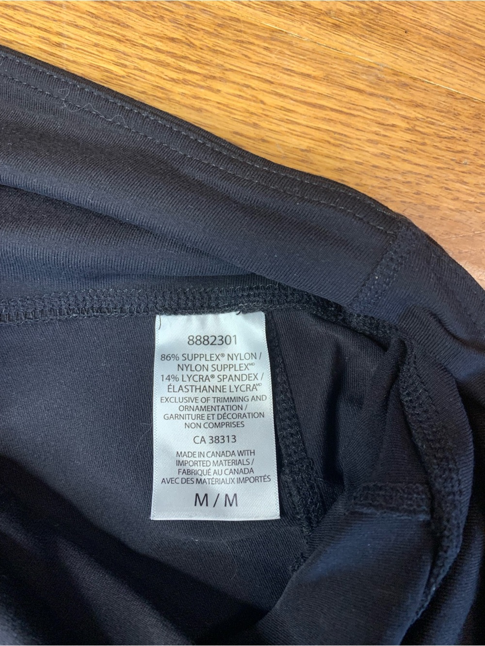 Tuff Athletics Black High Waisted Leggings with Side Pockets Size Medium - Picture 3 of 8